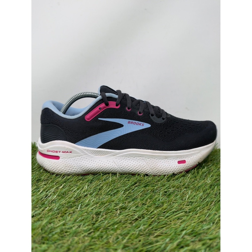 Brooks Ghost Max Shoes Women's 9.5 Black Sneakers Running Walking Comfort Casual